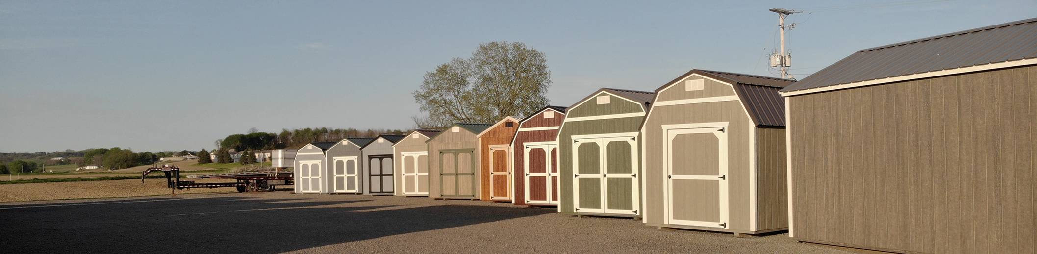 row of sheds